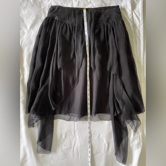 VINTAGE ARMANI EXCHANGE SKIRT. BLACK. SIZE 2 - Picture 9 of 10